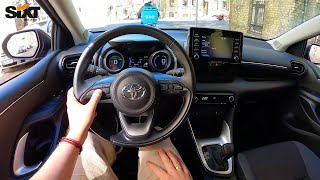 2022 Toyota Yaris hybrid 116hp  POV Test Drive [upl. by Neelahtak]