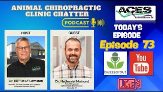 🎥🎙️ Animal Chiropractic Clinic Chatter  Interview with Dr Nathaniel Mainord  Episode 73 🐾 [upl. by Nadaba823]