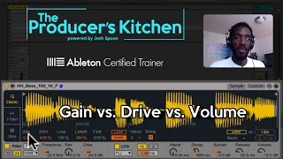 ABLETON LIVE Simpler 95 Gain vs Drive vs Volume Creating tone with these three [upl. by Harms]