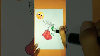 Coloring water guavashorts drawing satisfying colouring painting shortsfeed [upl. by Nader]