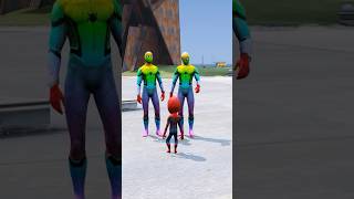 SPIDER MAN DUPLICATE CAME TO HIS HOUSE  gta5 shorts shortsfeed ironman [upl. by Yukio]