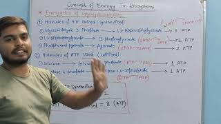 Energetics of glycolysis pathway  Concept of energy in biosystems  BSC Organic Chemistry [upl. by Chard450]