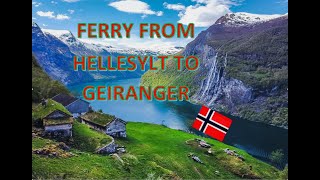 Ferry From Hellesylt To Geiranger Norway  Amazing Scenery vlog  194 [upl. by Britton]