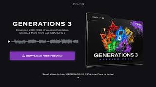 Cymatics  GENERATIONS 3  Free Download  Sample Pack Download  Cymatics Free Pack [upl. by Honna]