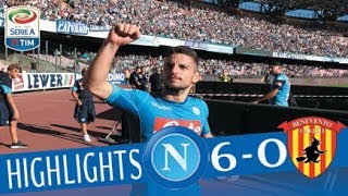 Napoli  Benevento  60  Highlights  Giornata 4  Serie A TIM 201718 [upl. by Teena]