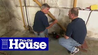 How to Repair a Crack in a Concrete Foundation  This Old House [upl. by Enner]