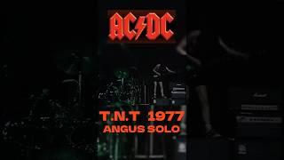 ACDC 🎸 Angus solo TNT 1977 ACDC angus young TNT rock guitar bonscott live [upl. by Einnek]