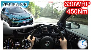 Part 22  Stage 2 MK7 VW Golf R  Malaysia POV Genting Run 冲上云霄 CC Subtitle [upl. by Arianie]