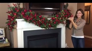 How To Create a Spectacular Christmas Garland for Your Mantel Full Length [upl. by Anem]