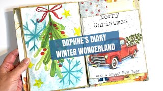 🎄 Daphne’s Diary Magazine Journal Series  Winter Wonderland 🎄 [upl. by Ahsenrad]