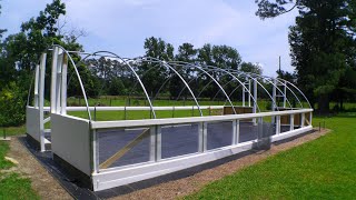 Building a LOW SIDEWALL GREENHOUSE  GROWERS SOLUTIONS [upl. by Tarra]