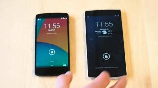 OnePlus One vs Nexus 5 boot test [upl. by Nomyt]