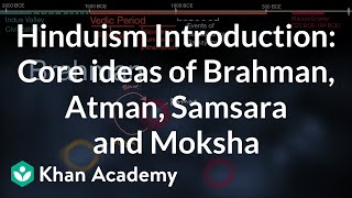 Hinduism Introduction Core ideas of Brahman Atman Samsara and Moksha  History  Khan Academy [upl. by Ottie123]