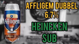 Affligem dubbel 67  Heineken Sub  review No 1663 [upl. by Ynez244]