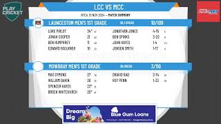 Launceston Mens 1st Grade v Mowbray Mens 1st Grade [upl. by Moina644]