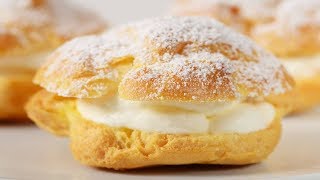 Cream Puffs Recipe Demonstration  Joyofbakingcom [upl. by Osi]