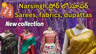 Narsingh Store New Fabrics and sarees Collection FabricsDupattasDresses and more [upl. by Schonfield]