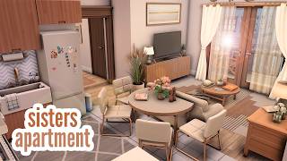 sisters apartment \\ The Sims 4 CC speed build [upl. by Egon]