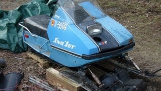 1974 SNOJET SST 292 Snowmobile  125 Junkyard Find [upl. by Akimas]