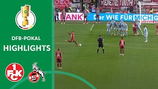 What a THRILLER  1 FC Kaiserslautern vs 1 FC Köln 32  Highlights  DFBPokal Second  Round 2 [upl. by Anpas916]