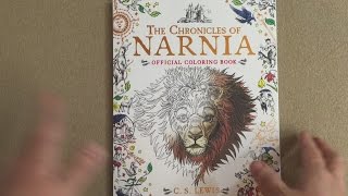 The Chronicles of Narnia Official Coloring Book flip through [upl. by Jeremy]