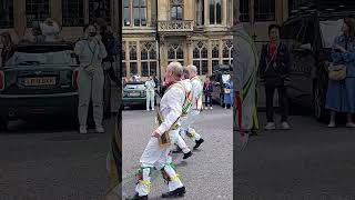 Abingdon Morris Dancers Sing amp Dance Outside Westminster Abbey [upl. by Aralomo]