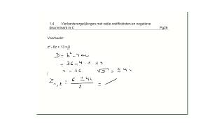 Vierkantsvergelijking met reële getallen en negatief discriminant [upl. by Oirasec]