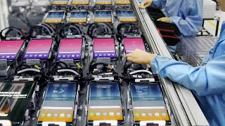 Inside Samsung Futuristic Factory Building Massive Amount of Smartphone  Production Line [upl. by Remot]