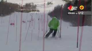 Skiing Carving Racing drill 22012 [upl. by Ellenuahs]