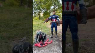 CAPTAIN AMERICA AND HULK TAKES REVENGE ON SPIDERMAN shorts [upl. by Eimyaj]