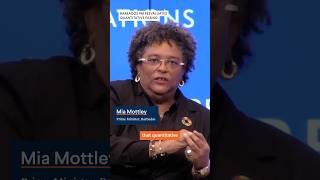 Mia Mottley challenges views on quantitative easing [upl. by Yna]