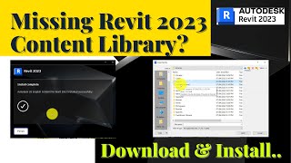 How to update Revit 2023 Missing Content Library Explained [upl. by Anh326]