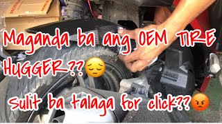 How to install OEM TIRE HUGGER for click v1 and game changer😱 [upl. by Inwat727]