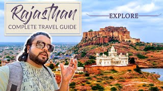 Complete Travel Guide to Rajasthan  Hotels Attraction Food Transport and Expenses [upl. by Kcirre]