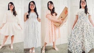 HampM spring dresses haul  April 2024 [upl. by Dazraf]