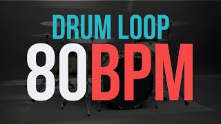 80 BPM GRUNGE DRUM LOOP  DRUM LOOPS for PRACTICE [upl. by Yrreb]