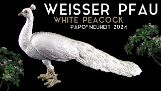 Papo ® Weisser Pfau  White Peacock  Paon blanc  Neuheit 2024 New  Review [upl. by Franni]