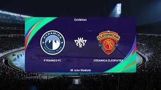 Pyramids FC vs Ceramica Cleopatra 24102024 3rd place Egyptian Supercup PES 2021 [upl. by Gonroff]