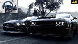 CONVOY  Dodge Challenger SRT Demon amp Ford Mustang GT  Forza Horizon 5  Logitech G29 Gameplay [upl. by Reich]