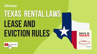 Texas Rental Laws Lease and Eviction Rules [upl. by Ylurt]