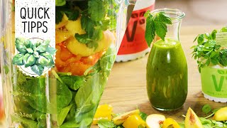 Green Smoothie mit Kraut des Lebens ‘Jiaogulan‘  Volmary QuickTipps [upl. by Sawyere]