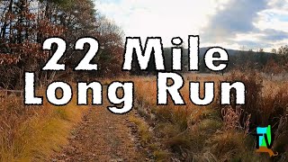 22 Mile Long Run While Battling Injury Philadelphia Marathon 250 Build [upl. by Asecnarf]