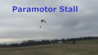 Stall Paramotor Accident [upl. by Acinorav]