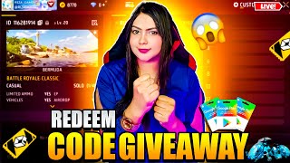 FREE FIRE LIVE CUSTOM ROOM GIVEAWAY  FF LIVE TEAMCODE GIVEAWAY  FF LIVE GIVEAWAY CUTE GILR FF LIVE [upl. by Kleiman]