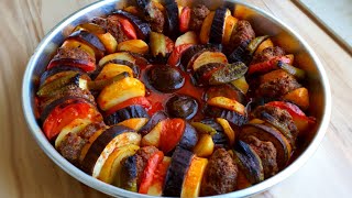 Dizme Kebabı ✔ Köfteli Patlıcanlı Patatesli Çok Lezzetli ‼️ [upl. by Maire610]