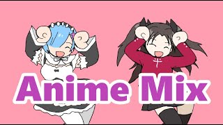 FAN ANIMATION Caramelldansen  Anime Mix [upl. by Sirroned279]