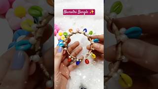 Navratri Bangle  Reuse old bangle diy pearl Bangle handmade youtubeshorts shorts craft diy [upl. by Myke]