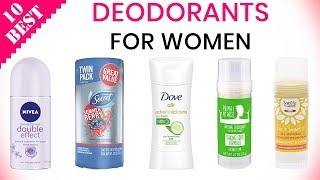 10 Best Deodorants for Women  top womens roll on antiperspirant stick amp spray deodorant [upl. by Geraldine588]