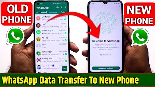 How to transfer WhatsApp Messeges From old to New Phone  Backup WhatsApp Data to new mobile [upl. by Daniele]