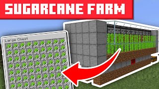 Minecraft Sugar Cane Farm 121  EASY DESIGN [upl. by Adnalohs]